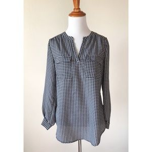 Cynthia Rowley B & W Blouse